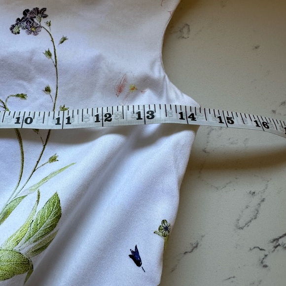 ASOS off the shoulder fit and flare floral DRESS size 0 EUC MULTI COLOR - Picture 9 of 11